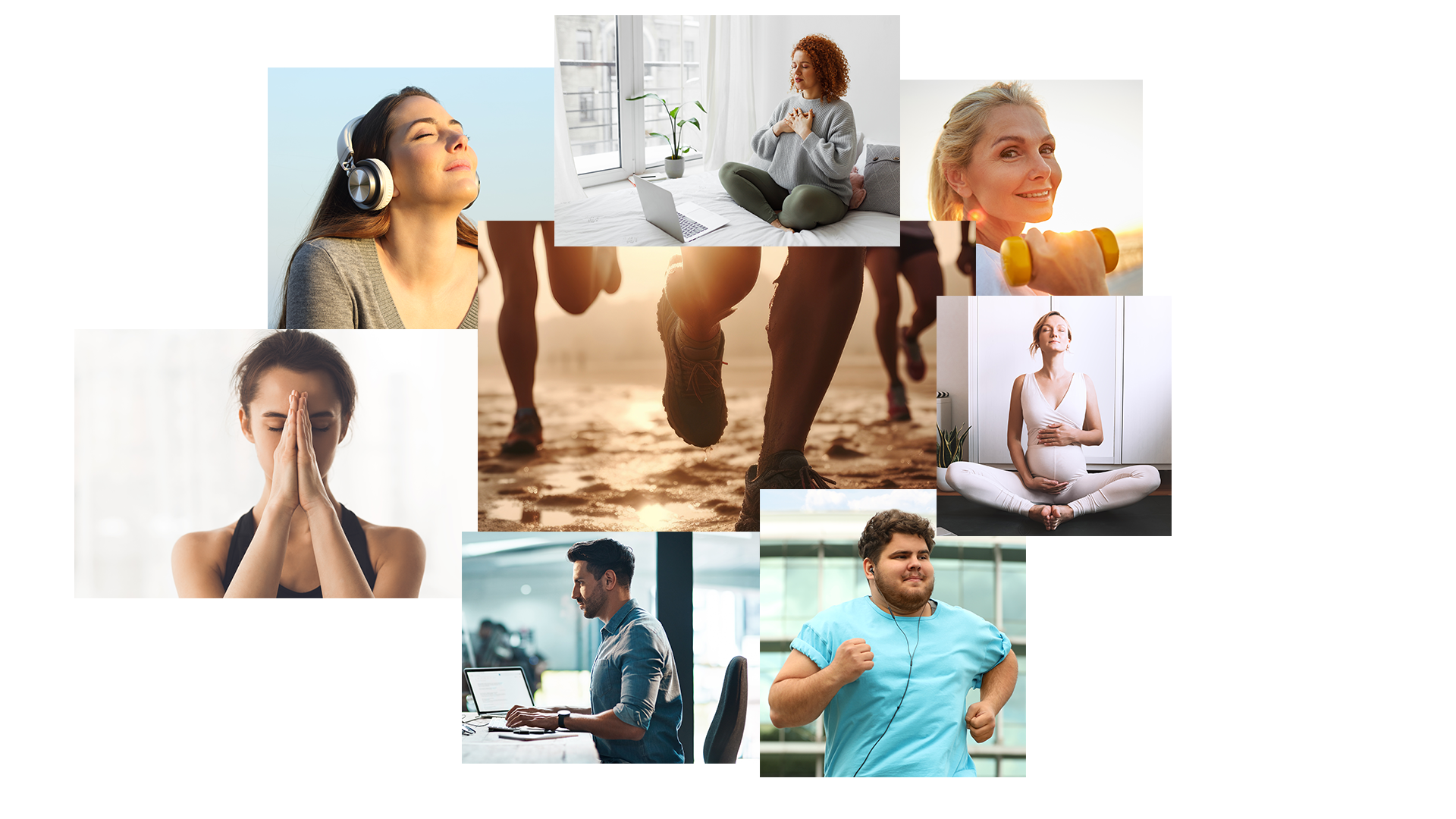 Bildercollage Präventionskurse.